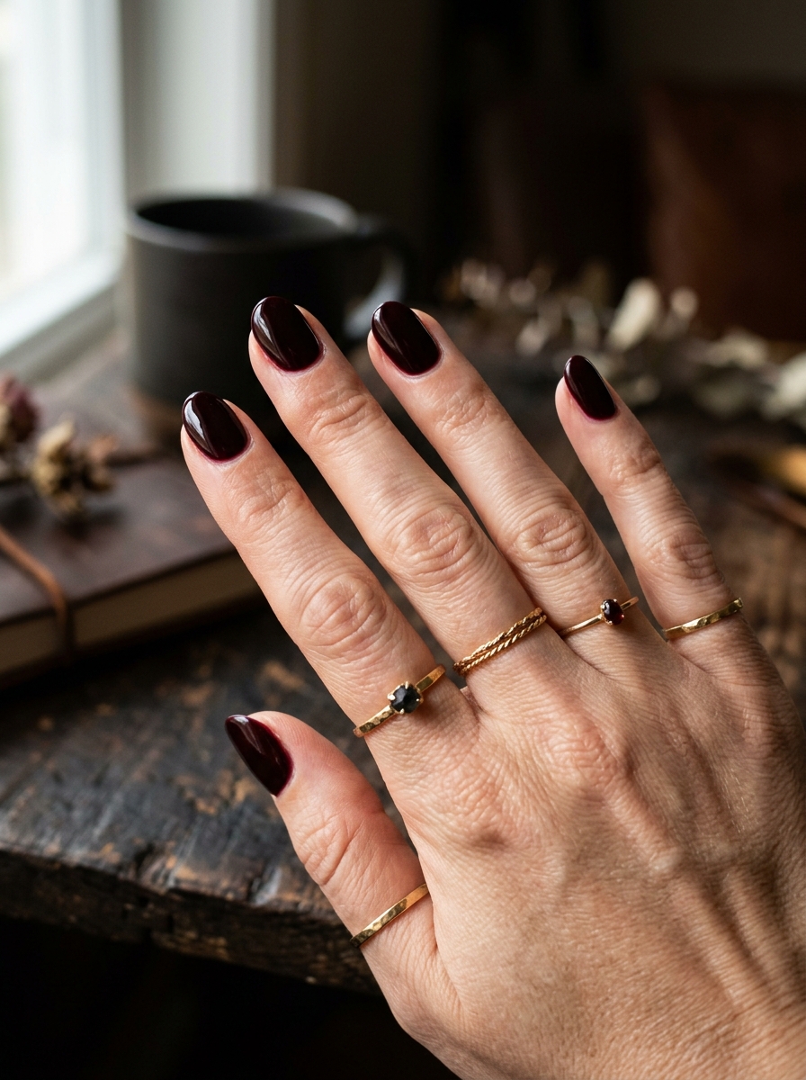 Black Cherry Witchy Nails als Witchy Nails Inspiration 2026